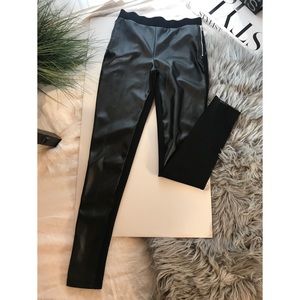 Black Fux leather Fronts